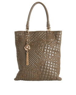 Tote Bag, Leather, Green, MII, 3*